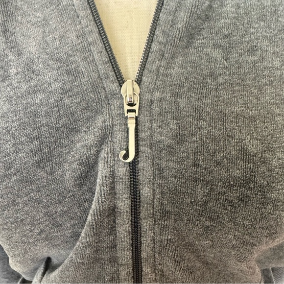 Vintage Y2k Juicy Couture Gray Velour Tracksuit Set Its Exhausting Being Juicy L - Picture 12 of 16